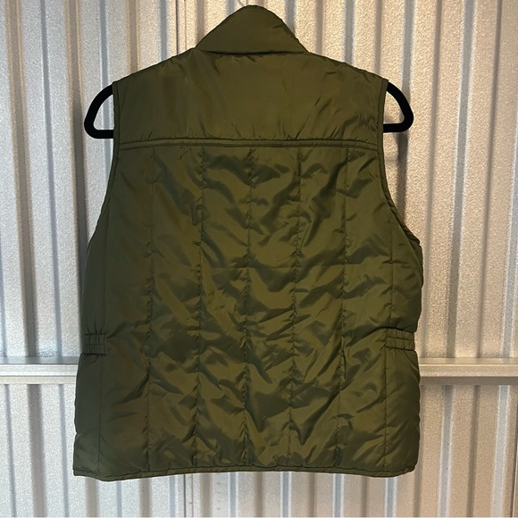 Polo Ralph Lauren unisex Reversible Down Puffer Vest Jacket orange and green - Picture 5 of 9